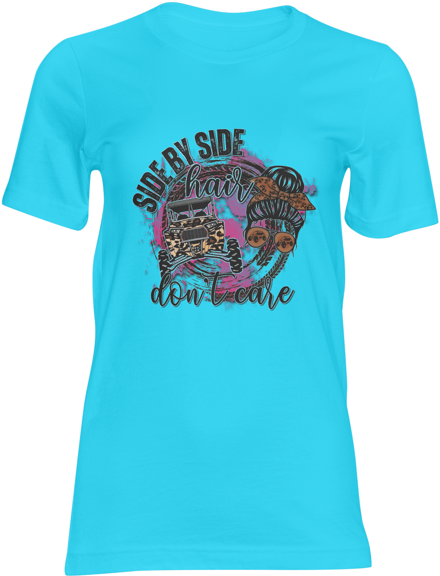 Side By Side Hair Don't Care Short Sleave T-shirt